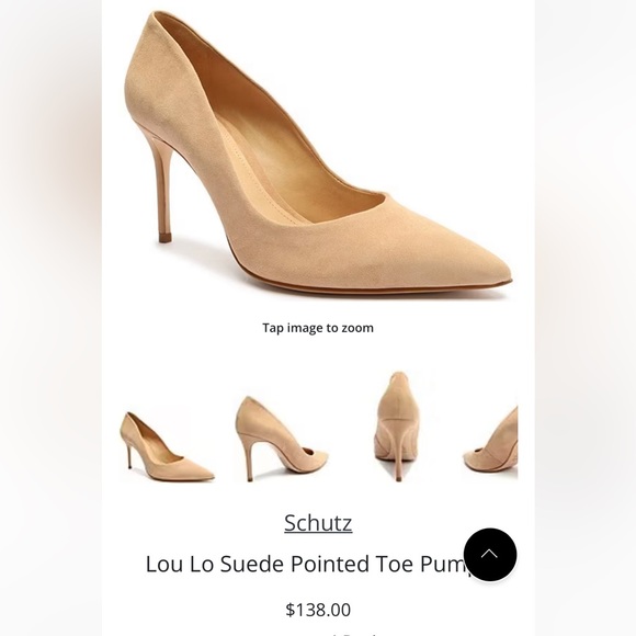 SCHUTZ Lou Pointed Toe Pump Women Nubuck  Pump size 7B NEW - Picture 13 of 16